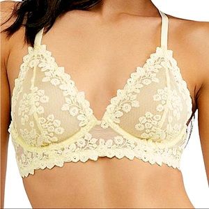 ✨NEW Free People Veronica Underwire Bra in Faded Sunshine - Stunning! 🤩😍
